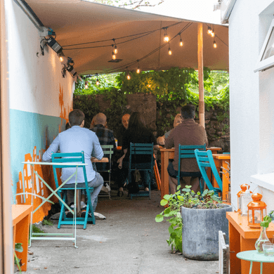 Mezze seating area