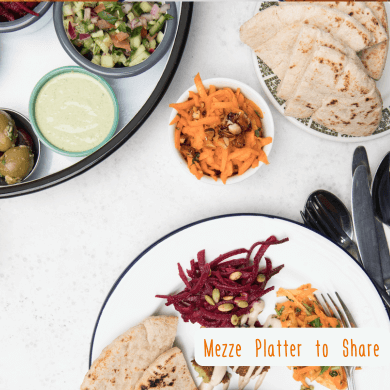 Mezze platter to share